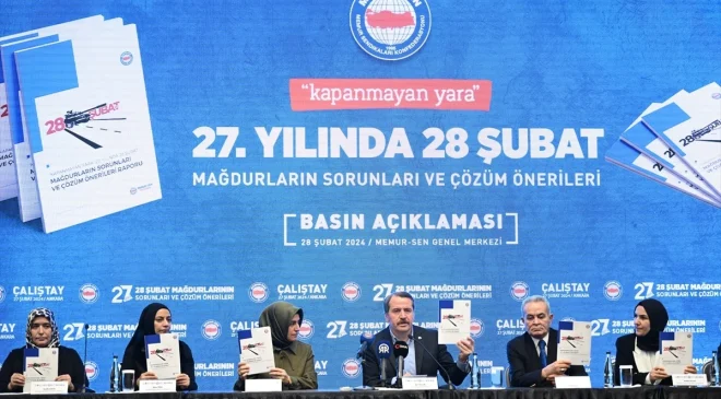 Memur-Sen Genel Başkanı Ali Yalçın, 28 Şubat mağdurlarının mağduriyetlerinin giderilmesi için komisyon kurulmasını önerdi